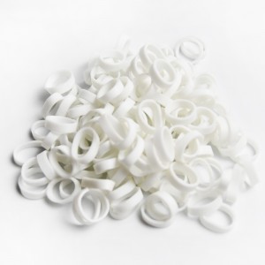 Fabriksanpassad Partihandel Vit Hög Elasticitet Anti-Aging Data Cable Strapping Ring